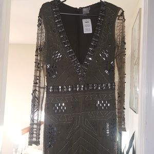 NWT - ASOS Olive Green Embellished Jumpsuit
